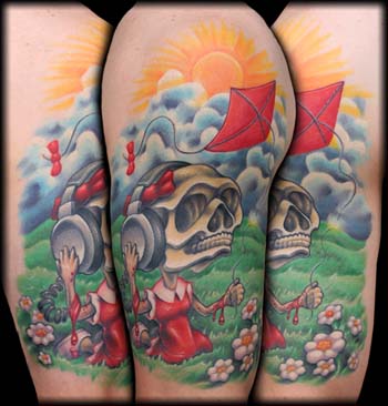 Looking for unique  Tattoos? Skull Girl